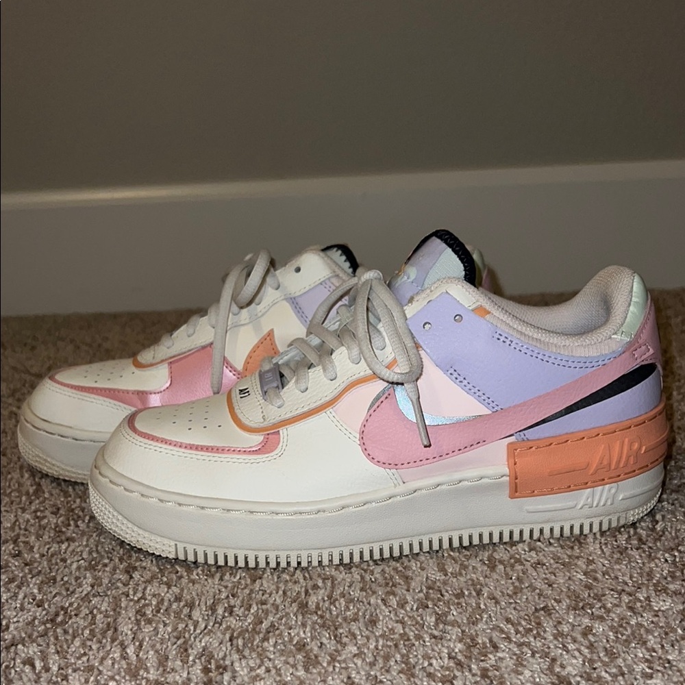 Nike Air Force 1 Shadow Orange Chalk Pink Glaze, Women’s Size 9
